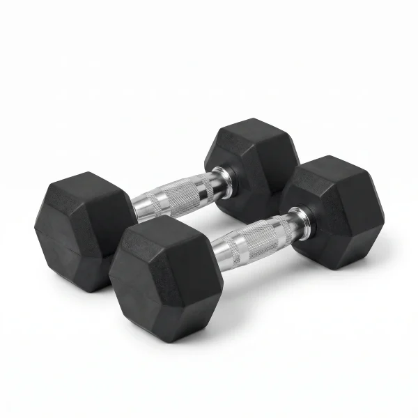 دمبل هگزا جفتی RC-210 رکورد جنس استیل — مناسب یوگا و پیلاتس